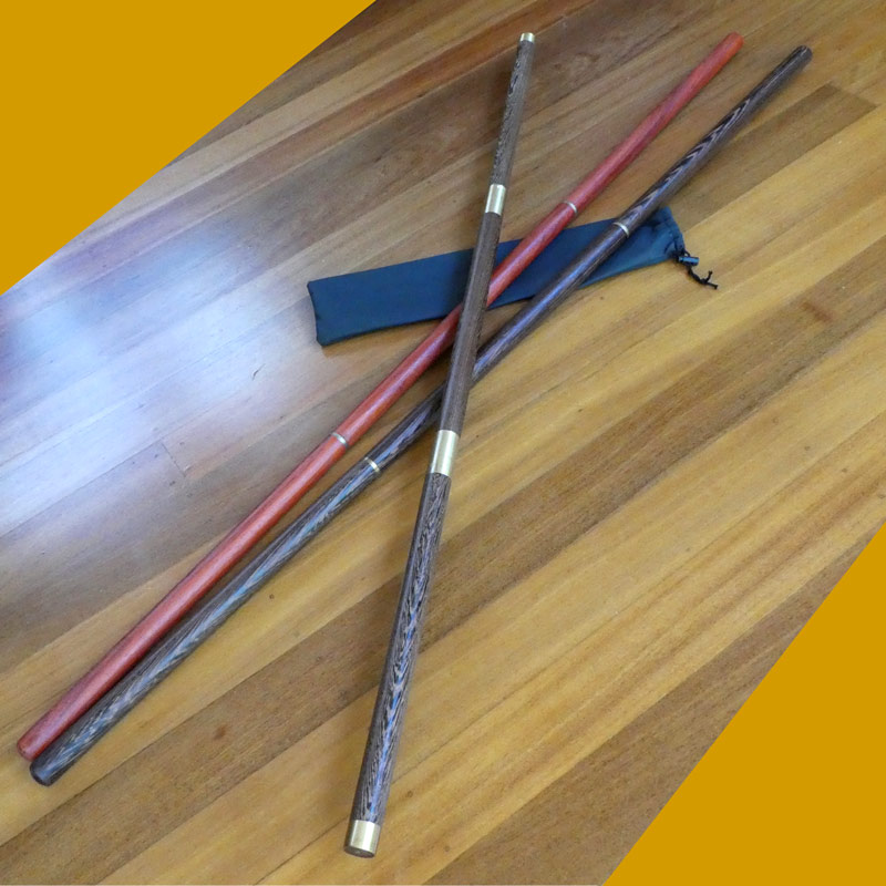 Taiji Qigong Kungfu 3-section Stick/Bàng